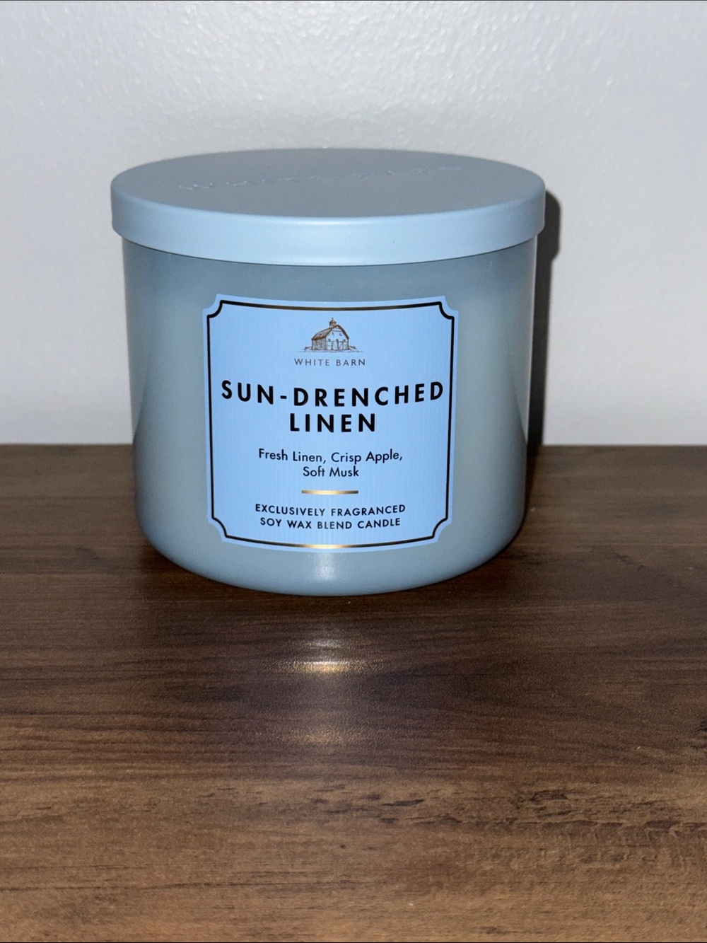 Bath & Body Works Sun Drenched Linen 3-Wick Candle